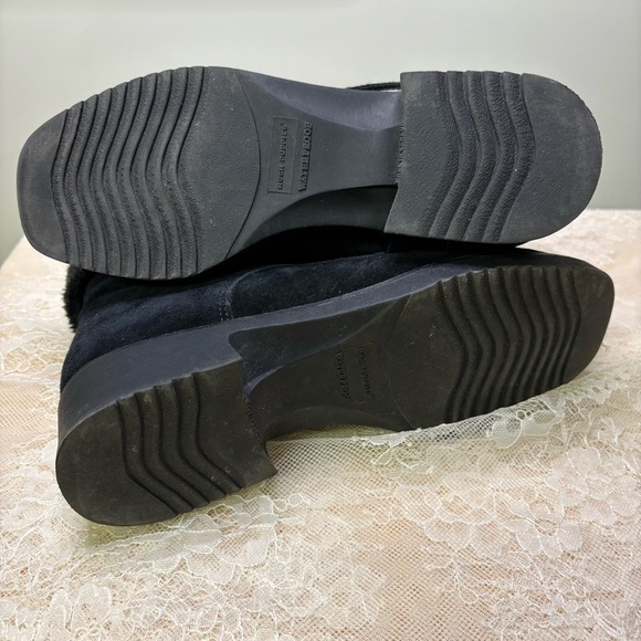 Vintage Hush Puppies Waterproof Black Suede Lace Up Ankle Boots Winter Women’s 7 - Picture 8 of 9